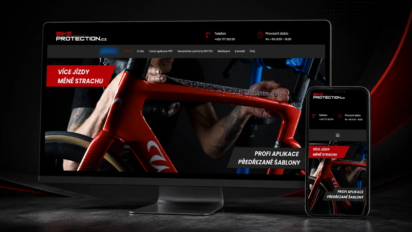 Responzivní web BikeProtection